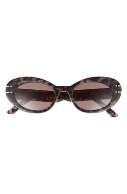 Dior Signature 51mm Cat Eye Sunglasses in Grey/Other /Smoke