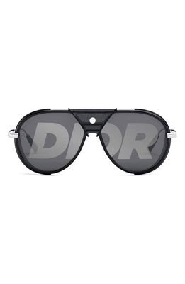 DIOR snow A1I 57mm Pilot Sunglasses in Black