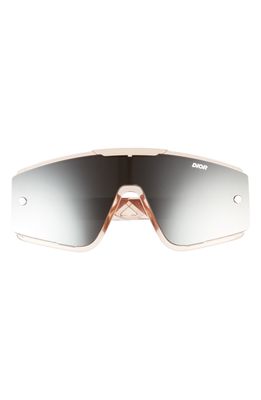 Dior Xtrem 145mm Shield Sunglasses in Shiny Pink /Smoke Mirror