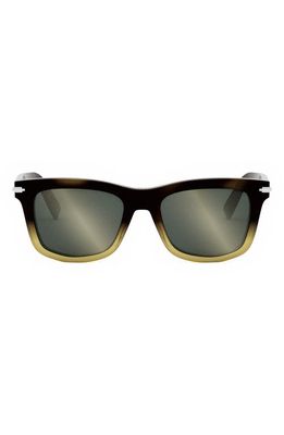 'DiorBlackSuit S11I 53mm Geometric Sunglasses in Havana/Other /Smoke Mirror 