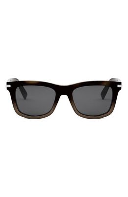 'DiorBlackSuit S11I 53mm Geometric Sunglasses in Havana/Other /Smoke 