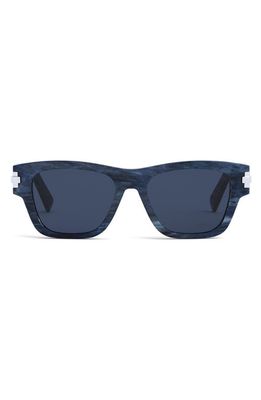 'DiorBlackSuit XL S2U 52mm Rectangular Sunglasses in Blue