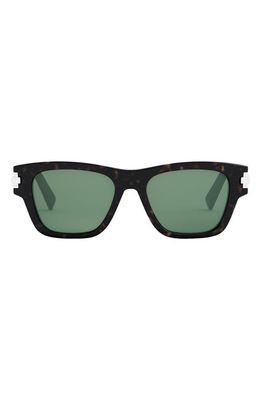 'DiorBlackSuit XL S2U 54mm Square Sunglasses in Dark Havana /Green