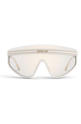 'DiorClub M2U Mask Sunglasses in Ivory/smoke