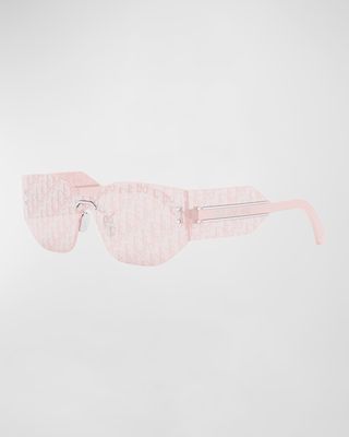 DiorClub M6U Nylon & Acetate Shield Sunglasses