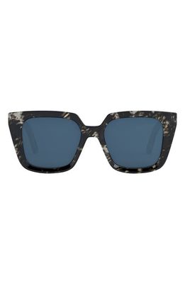 'DiorMidnight S1I 53mm Square Sunglasses in Havana /Green