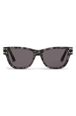 'DiorSignature S6U 54mm Rectangular Sunglasses in Grey/Other /Smoke