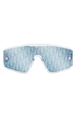 'Diorxtrem MU 00mm Shield Sunglasses in Crystal /Smoke Mirror