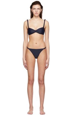 Diotima SSENSE Exclusive Navy Nylon Bikini