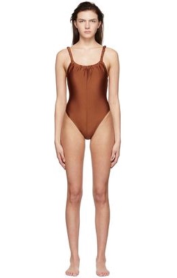 Diotima SSENSE Exclusive Tan Nylon One-Piece Swimsuit