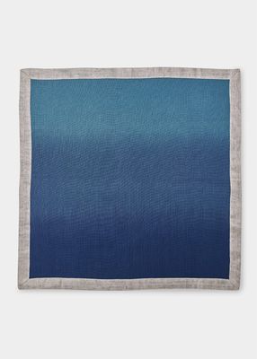Dip-Dyed Linen Napkin - Blue