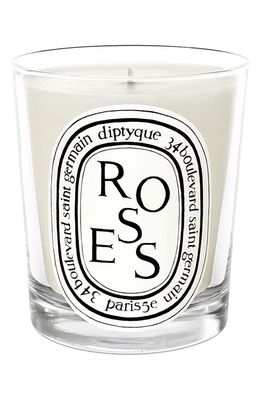 Diptyque Roses Scented Candle in Clear Vessel