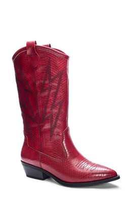 Dirty Laundry Josea Cowboy Boot in Red