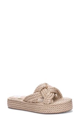 Dirty Laundry Knotty Rope Platform Sandal in Natural