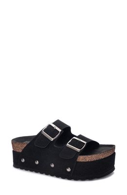 Dirty Laundry Platform Sandal in Black 