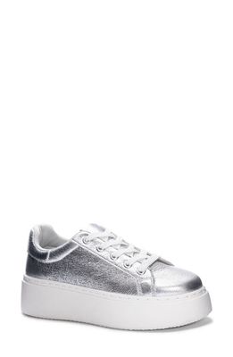 Dirty Laundry Record Platform Sneaker in Silver