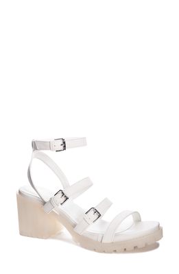 Dirty Laundry The Francee Sandal in White