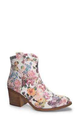 Dirty Laundry Unite Floral Western Bootie in White