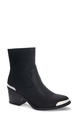 Dirty Laundry Up Beat Stretch Block Heel Bootie in Black