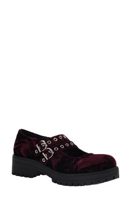 Dirty Laundry Vagabond Platform Mary Jane in Wine 