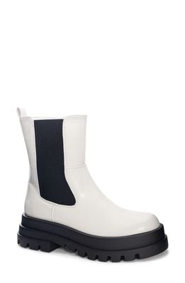 Dirty Laundry Vines Platform Chelsea Boot in White