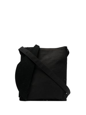 Discord Yohji Yamamoto asymmetric denim shoulder bag - Black