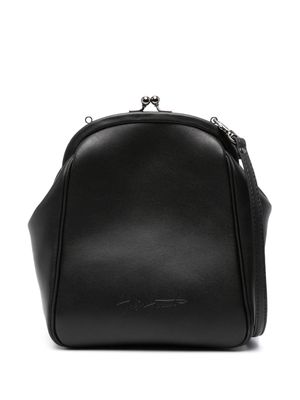 Discord Yohji Yamamoto Discord leather shoulder bag - Black