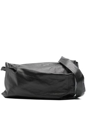 Discord Yohji Yamamoto pebbled leather shoulder bag - Black