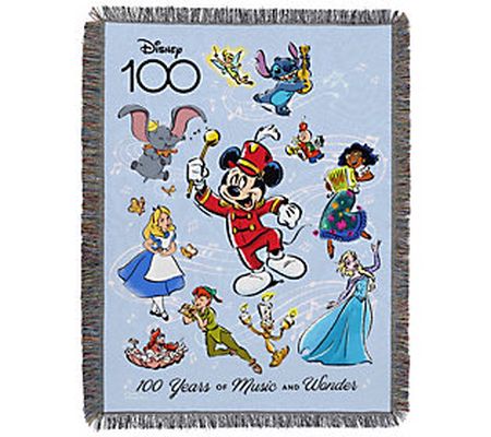Disney 100 48" x 60" Classic Woven Tapestry Throw
