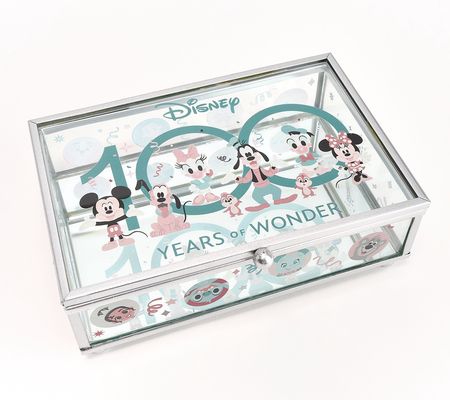 Disney Character Years of Wonder Glass Jewelry Box