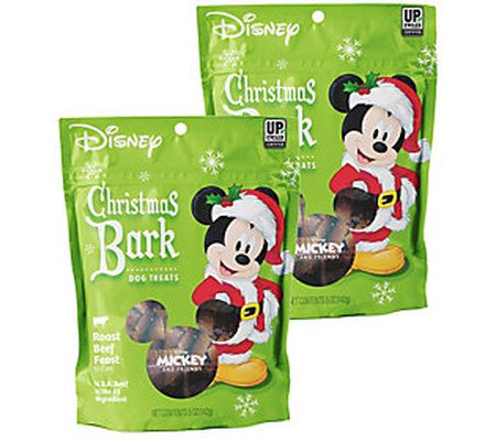 Disney Christmas Mickey Roast Beef 5-oz Dog Tre ats 2-Pack