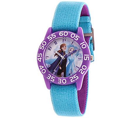 Disney Frozen 2 Girls' Elsa and Anna Purple Cas e Watch