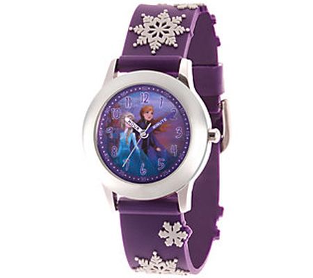 Disney Frozen 2 Girls' Elsa & Anna Stainless St eel Watch