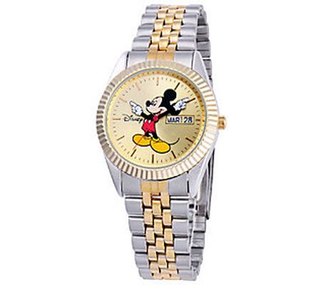 Disney Men's Mickey Two-Tone Watch