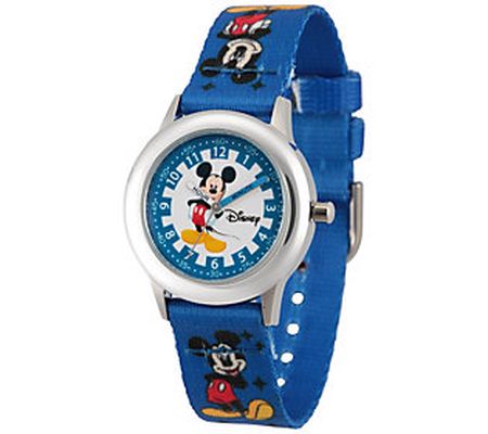Disney Mickey Mouse Boy's Blue Nylon Watch