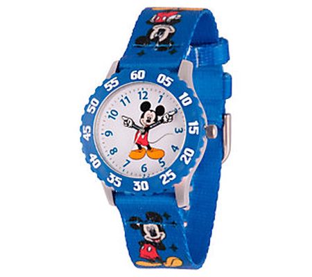 Disney Mickey Mouse Boy's Stainless Steel & Nyl on Watch