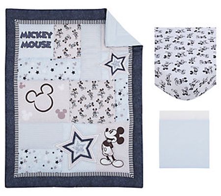 Disney Mickey Mouse Timeless Mickey 3-Piece Cri b Bedding Set