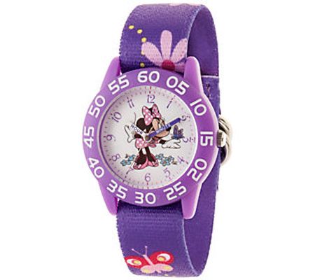 Disney Minnie Mouse Girls' Purple Strap Watch