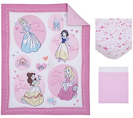 Disney Princess Dare to Dream 3-pc Crib Bedding Set