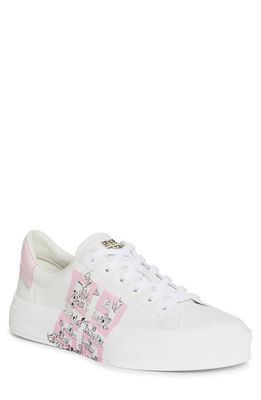 Disney x Givenchy '101 Dalmatians' City Sport Sneaker in White/Pink