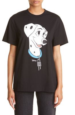 Disney x Givenchy '101 Dalmatians' Cotton Graphic T-Shirt in Black