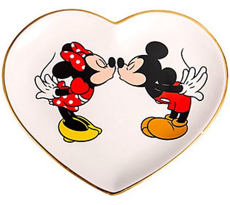 Disney's Mickey Mouse & Minnie Mouse Heart Trin ket Tray
