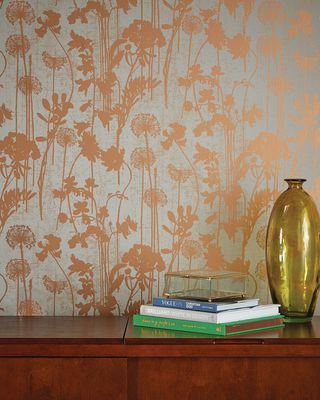 Distressed Floral Removable Wallpaper
