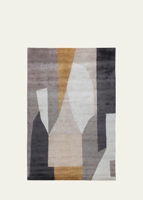 District Silt Hand-Knotted Rug, 6' x 9'