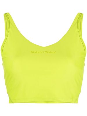 District Vision Light Support sports bra - Green