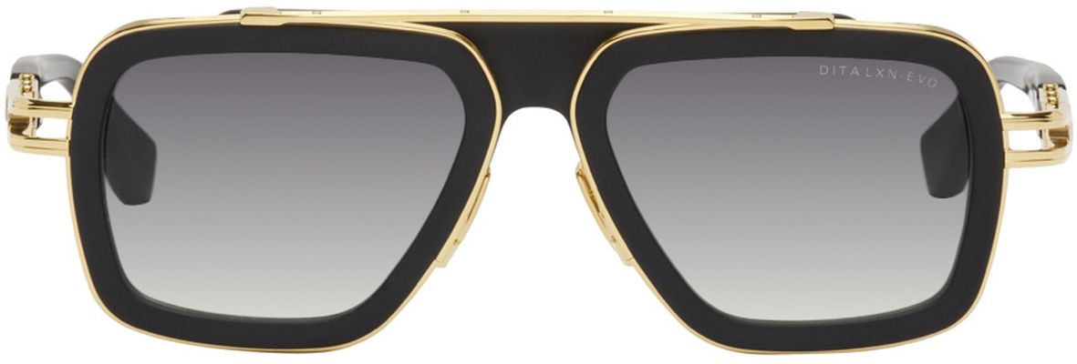 Dita Black & Gold LXN-EVO Navigator Sunglasses