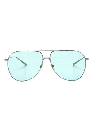 Dita Eyewear logo-print round-frame sunglasses - Silver