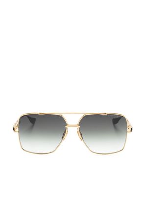 Dita Eyewear logo-print square-frame sunglasses - Gold