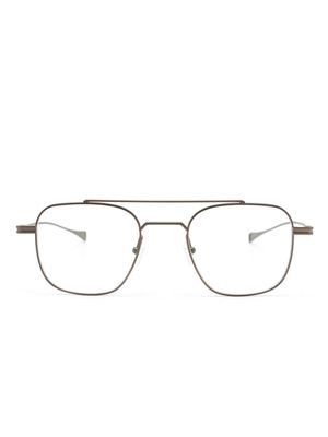 Dita Eyewear matte pilot-frame glasses - Gold
