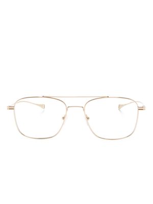 Dita Eyewear navigator style square-frame glasses - Gold